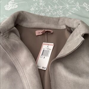 Philosophy Taupe vegan suede coat